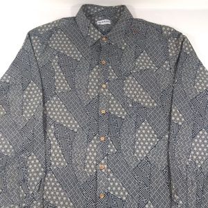 KIRIKO PORTLAND MENS BUTTON UP GEOMETRIC SHIRT